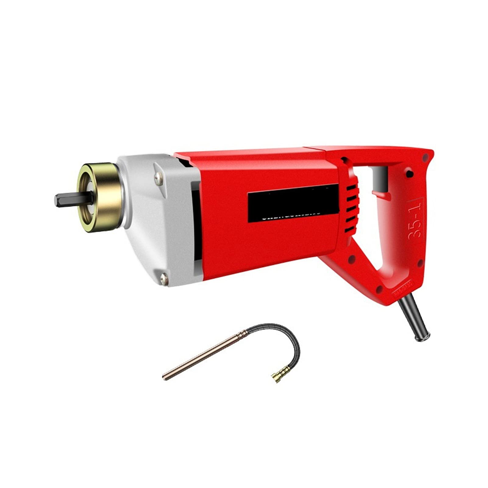 Estilo aleatorio Mano Power Hormigón Vibradores Cement Bubble Remover con 1m 1.2m .5m Herramientas de cemento la varilla cobre, Serie de construcciones(1980W motor+1 meter rod)