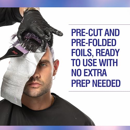 CHI Pop-Up Foils, Ready to Use Pre-Cut & Self-Dispensing Hair Foils, Ultimate Solution for Seamless Foil Application, 400 Sheets, Classic Silver - image 3