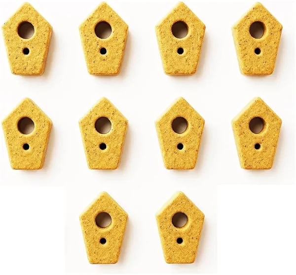 10 pk Weather Proof Edible Bird House Suet Birdfeeder Hanging Bird Feeder Cake, Bird Feast Feeder for Outdoor, Refills