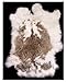 Brand New NATURAL SPOTTED Decorative Natural Real Fur Rabbit Skin Pelt Hide