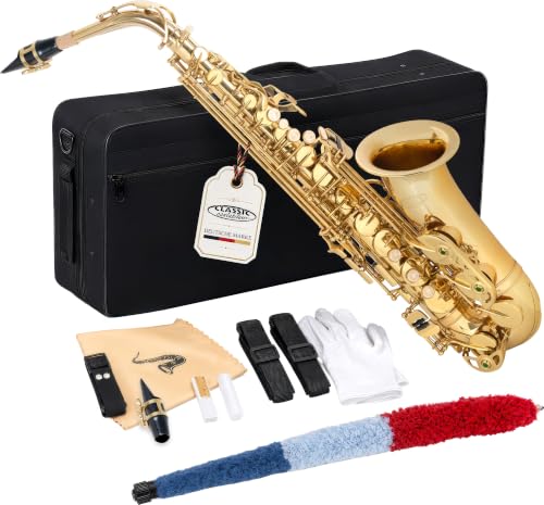 Classic Cantabile Winds AS-450 Eb saksofon altowy (mosiądz, lakierowany, klapy wysokich, ergonomiczny mechanizm klapy)