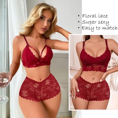 Image of Avidlove Women's Underwear Lace Boyshort Panties High Waist Cheeky Panty