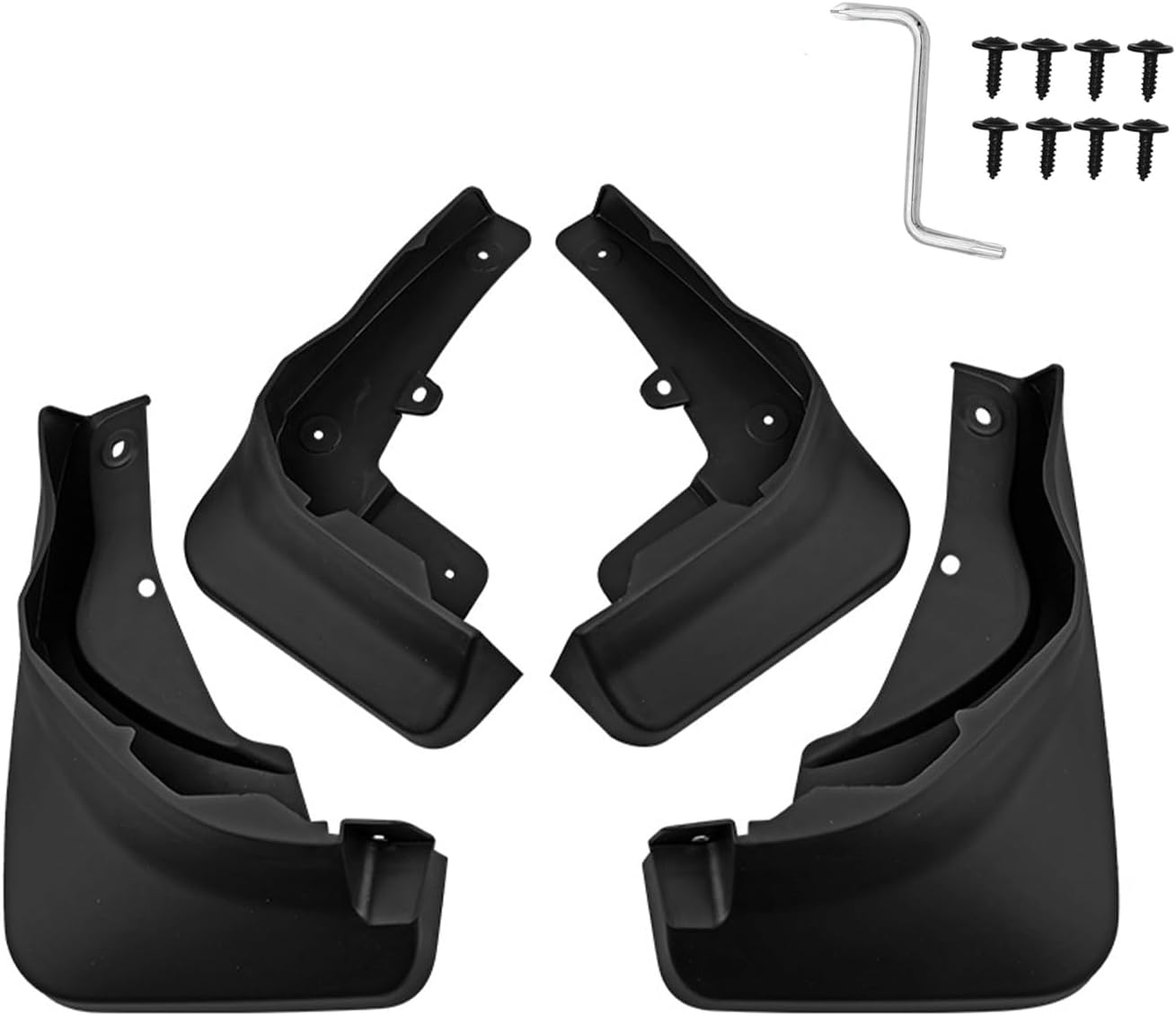 Custom Fit for Mud Flaps Audi Q3 S-Line (Model w/S Line Package) 2019-2024 Mud Splash Guard Front and Rear 4-PC Set