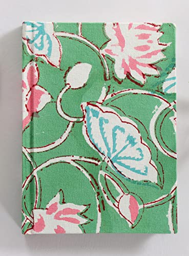 Image of Ravaiyaa - Attitude is everything Hand Block Printed Fabric Journal Handbound Notebook Gifts for Writers Recycled Paper Notebook Diary