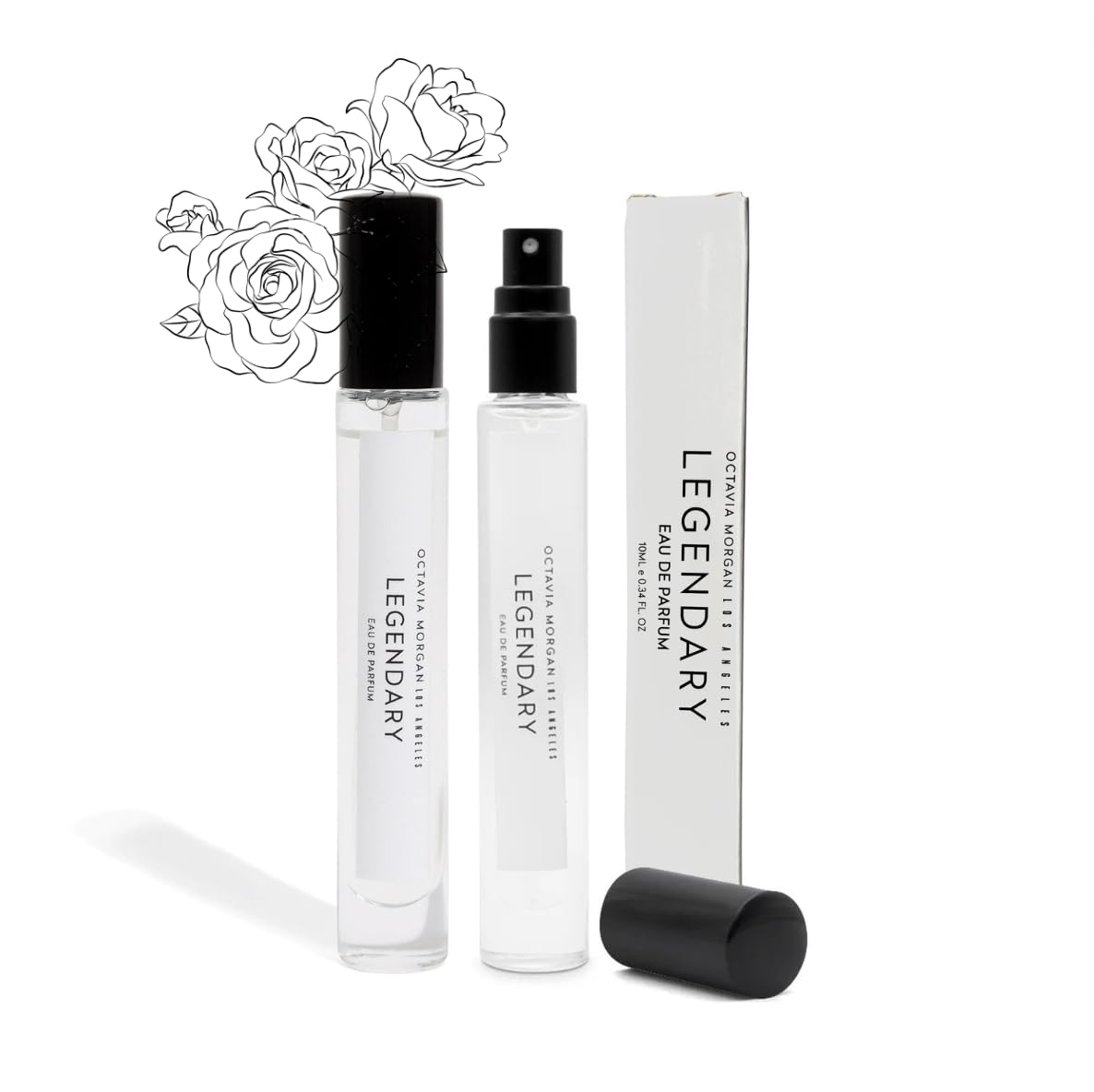 Los Angeles Legendary Eau De Parfum Spray – Long Lasting Woody Spicy Clean Fragrance – Fragrance Spray for Men and Women 10 ml