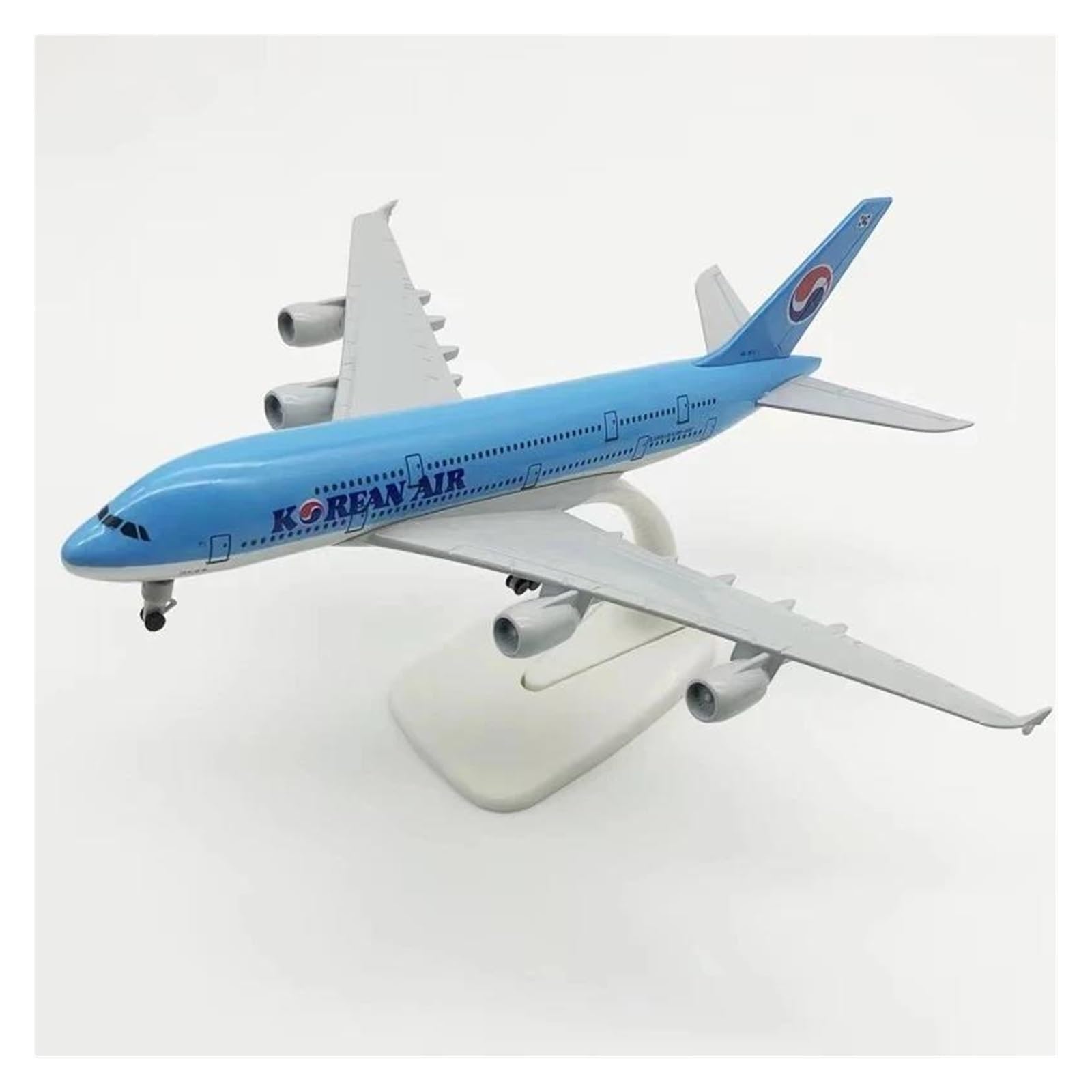 Modello In Lega Di Metallo Da 20 Cm Per Aereo Coreano Airbus 380 A380 Pressofuso Con Ruote Modello di Aereo in lega