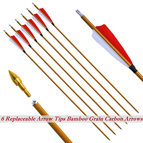 Kainokai Traditional Handmade Longbow Horsebow Hunting Recurve Archery Bow Recurve Bow Set (Red Dragon, 40.0 Pounds) #TOP5
