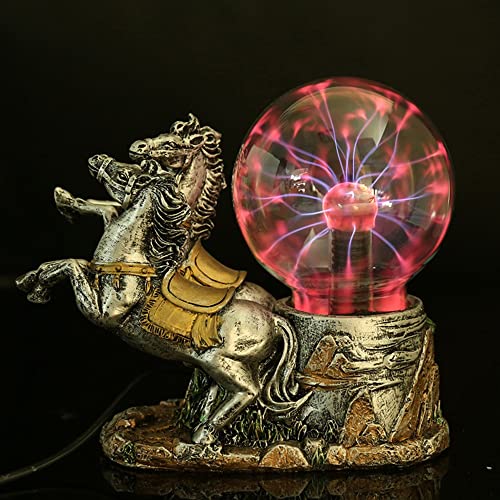 Lampada a Sfera Palla al Plasma Palla Leggera ， Palla a induzione elettrostatica a Forma di Carrozza USB ， per Halloween