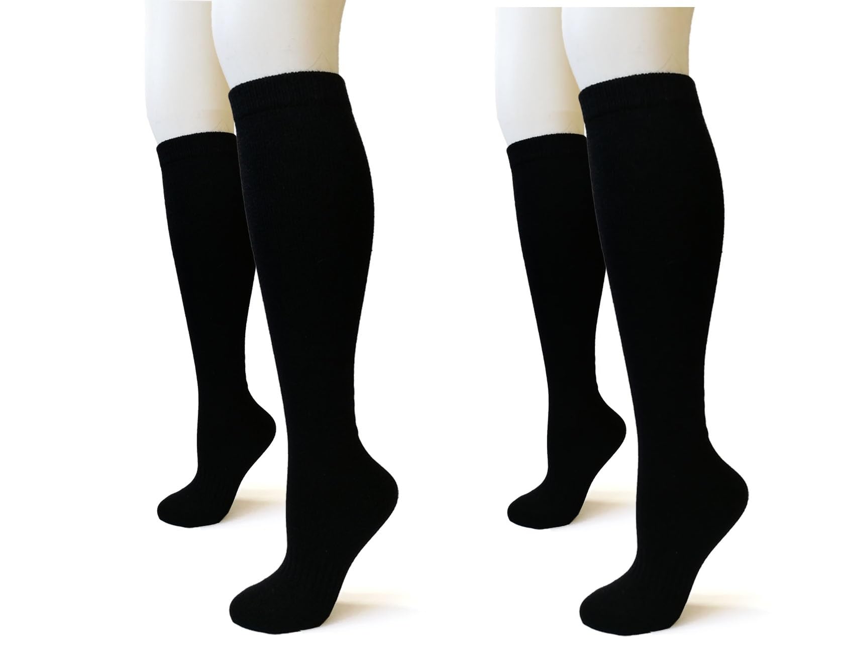 Pure Cashmere Knee High Women Men Unisex Socks, Ideal for Skiing and Casual Wear