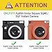 Fintie Protective Case for Fujifilm Instax Square SQ40 / SQ1 Instant Camera - Premium Vegan Leather Bag Cover with Removable Adjustable Strap, Vintage Brown