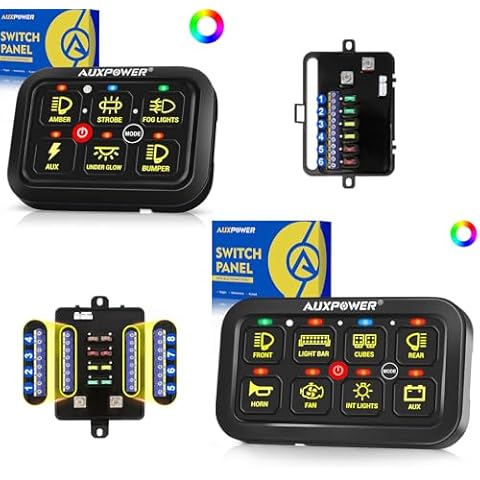 Auxpower 6 Gang Switch Panel A26 & 8 Gang Switch Panel B28 Cover