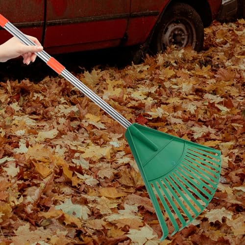 Rastrillo para jardín Mipcase ergonómico para hojas miniatura 5