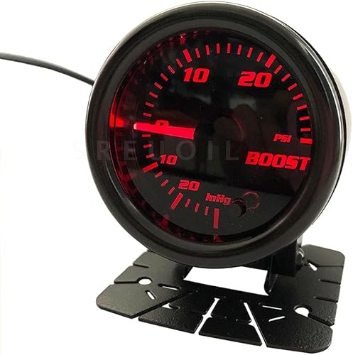 Miniatura 7 de Medidor de presión Turbo Boost de 52 mm 2" negro, 0-30 PSI, vacío, Turbo, con 7 colores tintados (con taza de medición)