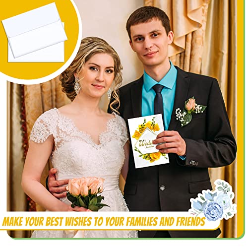 300 Sets Blank White Cards And Envelopes Heavyweight Folded Cardstock And A2 Envelopes Printable Blank Cards With Envelopes For Card Making Wedding Invitations Diy Greeting Card (4.25 X 5.5 Inch) #TOP3