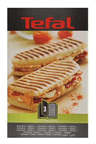 Tefal Coffret Snack Collection 2 plaques grill panini + 1 livre de recettes XA800312 - vue 5