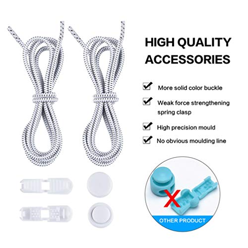 9 pares de cadarços elásticos para sapatos, sem amarrar, cordas, para sapatos, cordas, para tênis, b