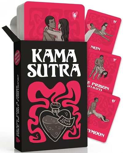 Kamasutra - Couples Games Adult Sex Games Date Night Card Game Couple Gifts Sexy Love Board Games Dirty Naughty Bedroom Conversation Cards Relationship Ideas Valentines Days Erotic Toys Bed