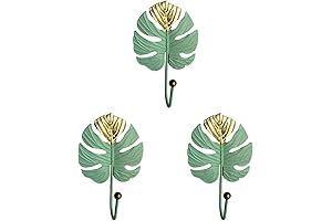 Alipis 3pcs Leaf Shape Hooks for Multifunctional Hanger