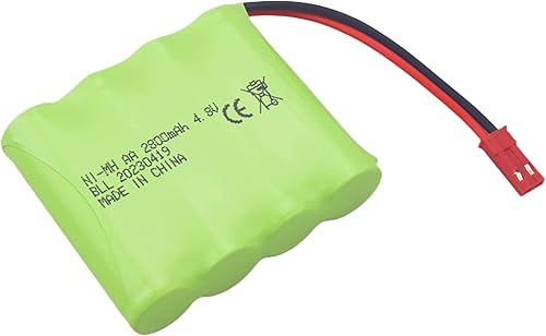 Miniatura 8 de sea jump Paquete de 2 baterías AA de 4.8 V 2800 mAh RC con enchufe JST-2P y cable de carga USB adecuado para juguetes eléctricos RC, excavadoras,