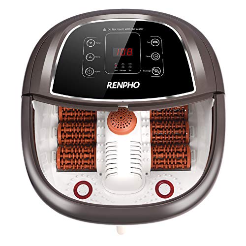 RENPHO Foot Spa Bath Massager with Fast Heating, Automatic Massage, and Powerful Bubble