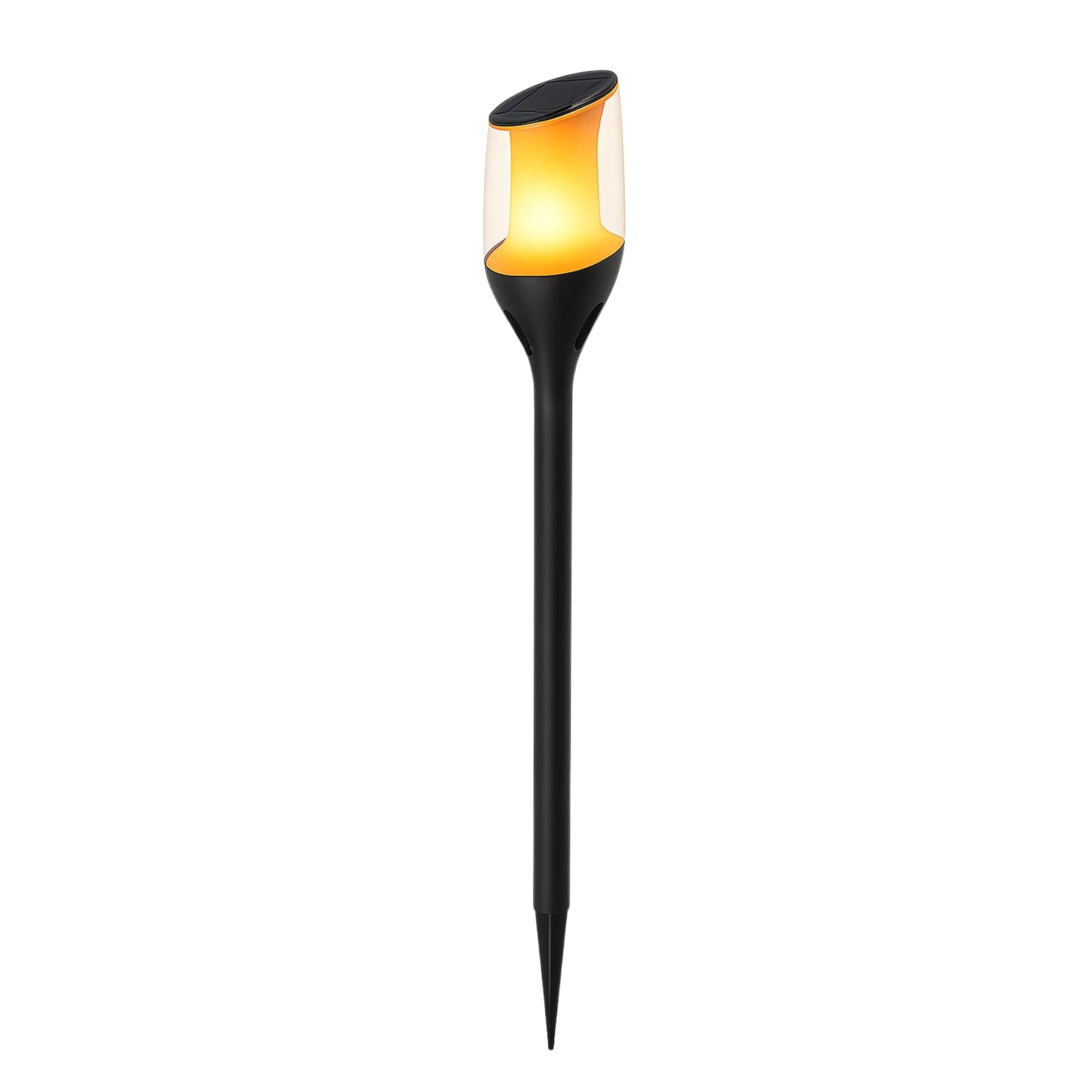 ZOLUNA Anky Solarlampen Für Außen Garten, 1600K, IP65 Wasserdicht, Solarleuchten Garten, Solar Gartenleuchten Für Außen, LED Gartenbeleuchtung Solar Winterfest, Ø75*H645mm