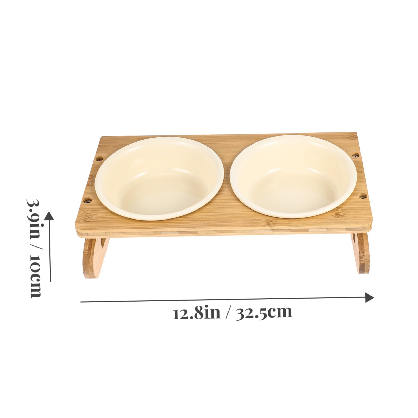 POPETPOP Ciotole per Gatti Rialzate in Ceramica Ciotola Antiscivolo per Cani Accessorio per Alimentazione Animale Domestico Facile da Pulire e Resistente