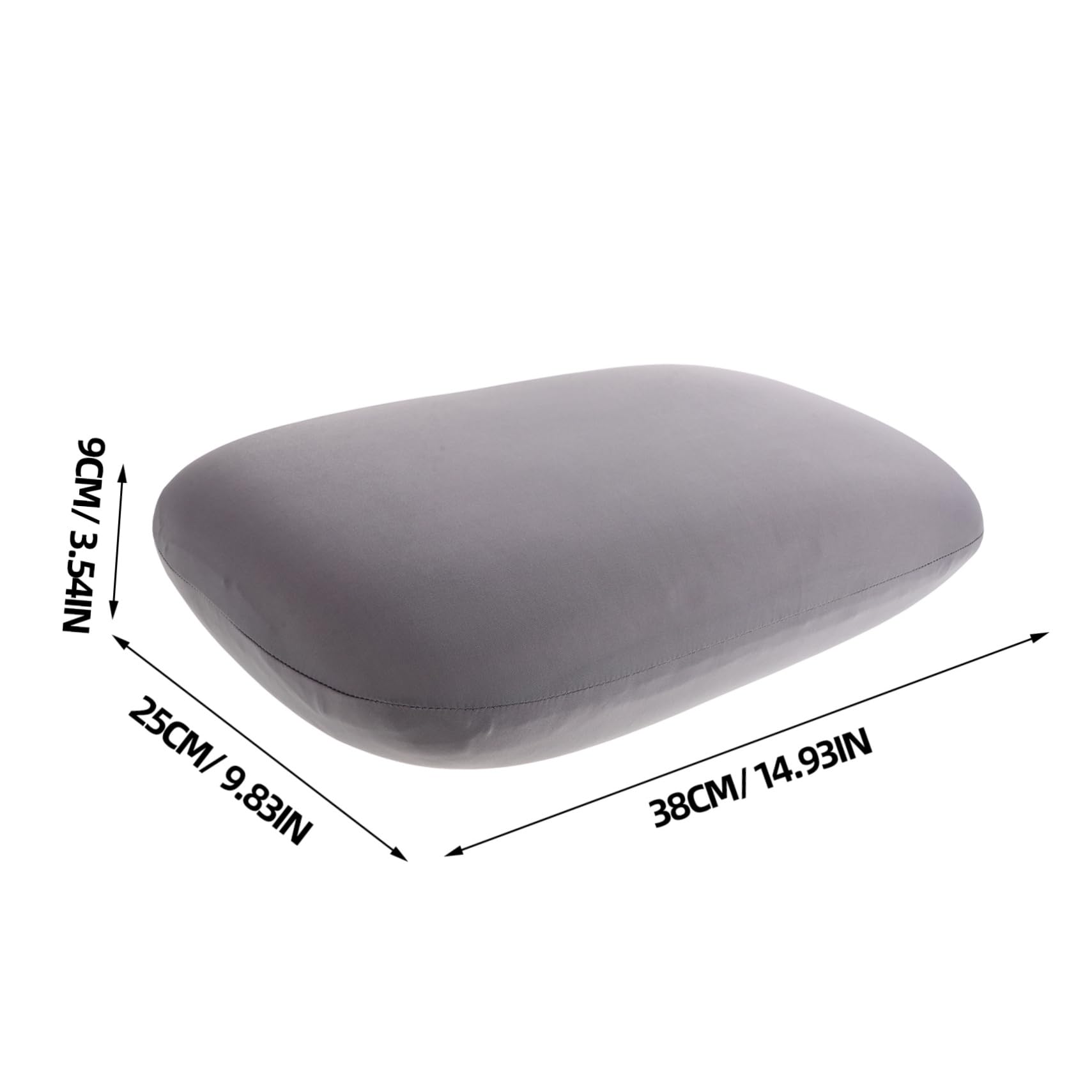 OUNONA Almohada De Viaje Pequeña Siesta Almohada De Campamento para Mochileros Boca Abajo para Avión o Coche Soporte Lumbar y Cuello