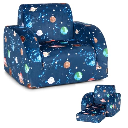 Costzon Kids 3-in-1 Convertible Sofa with Foam Seat