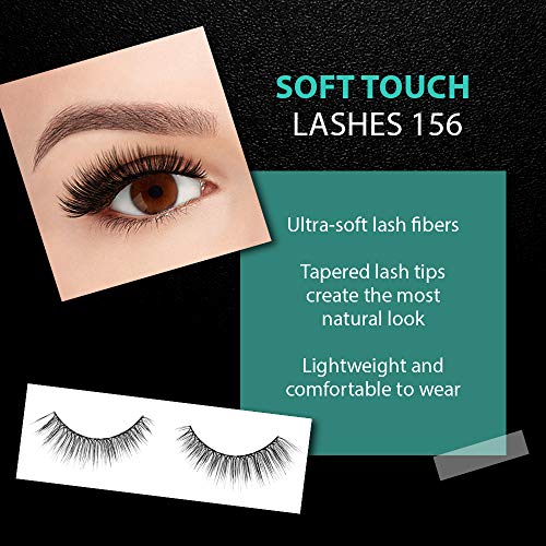Ardell - False Eyelashes Soft Touch 156 Black (4 Pack) #TOP3