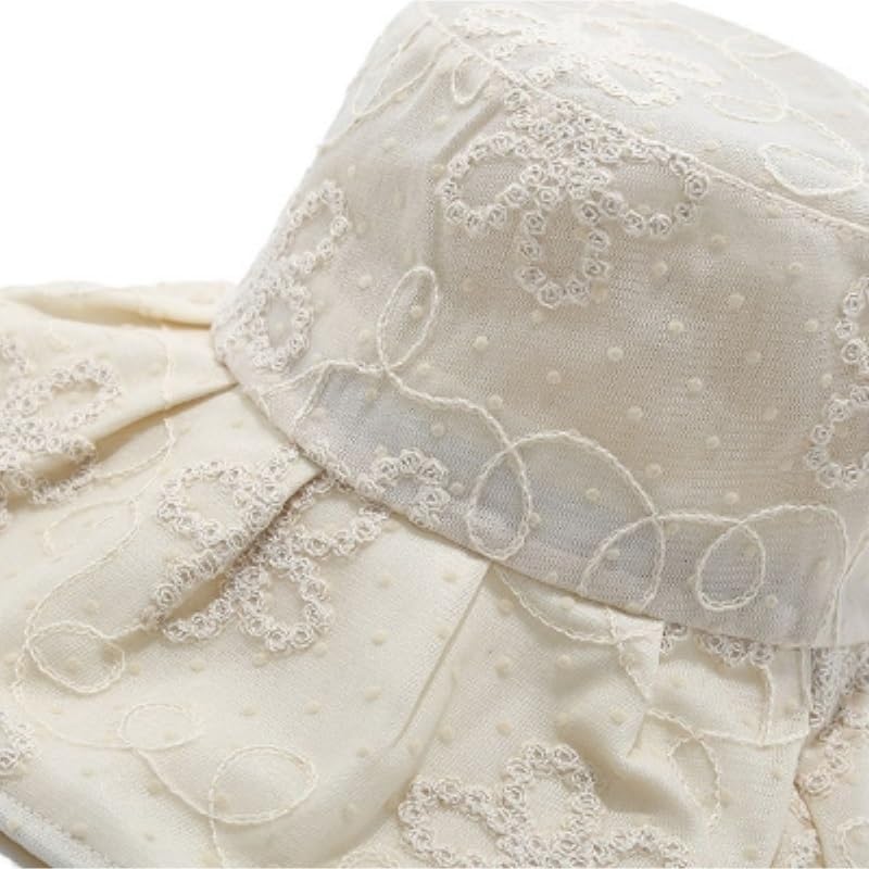 Lace Flower Fisherman Hat Women's Breathable Sun Protection Bucket