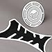 Mtsooning 2PCS Motorcycle Gas Sticker Protectors,3.94 x 1.97 x 3.94 inches Fishbone Pattern Universal Tank Pad,10.5cm Circular Carbon Fuel Tank Decal