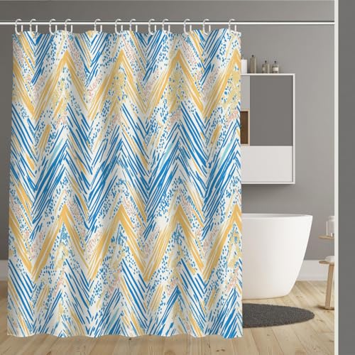 Rideau de douche tissu polyester imperméable 150 x 180 cm lavable
