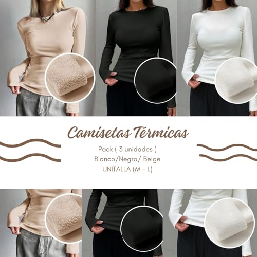 Lista de Camisetas de manga larga para Mujer , tabla con los diez mejores. 30 Camisetas de manga larga para Mujer marca Genérico (3)