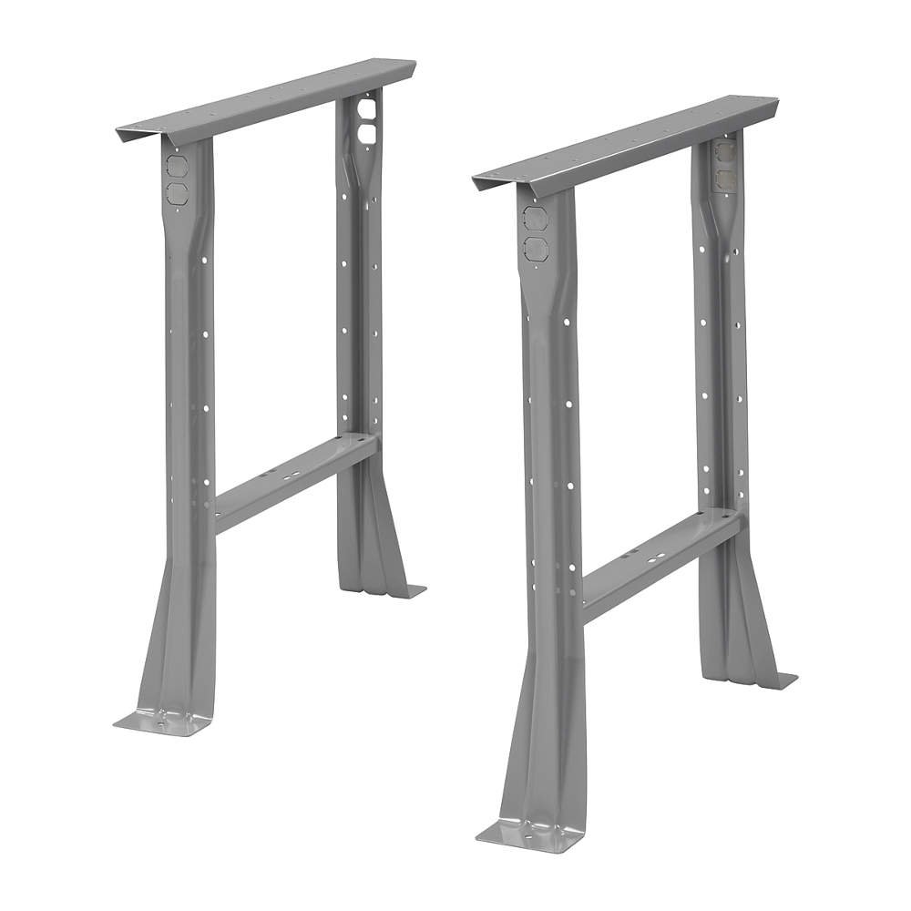 Flared Leg, 3-1/2 W x 30 D x 32 H, Gray