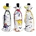 Produktbild BUXI Printing Red Wine Bag,Cartoon Dinosaurier Baby 3Pcs Weihnachten Weinflasche Cover Weihnachten Weinflasche Covers Für Küche Home Decor 12x34cm