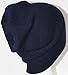 Ribbed Beanie Hat Slouch Style Skull Cap Ski Hat Navy