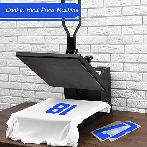 image for Zonon 22 Pieces Iron on Numbers T Shirt Heat Transfer 0 to 9 Jersey Nu