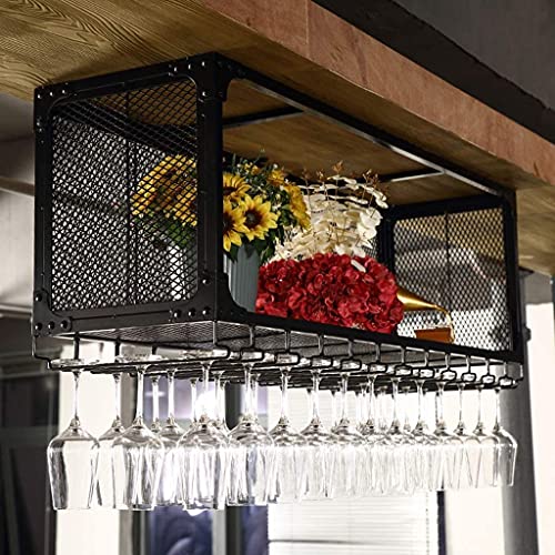 Casier à vin mural compact pour ranger vos bouteilles et suspendre vos verres - 4