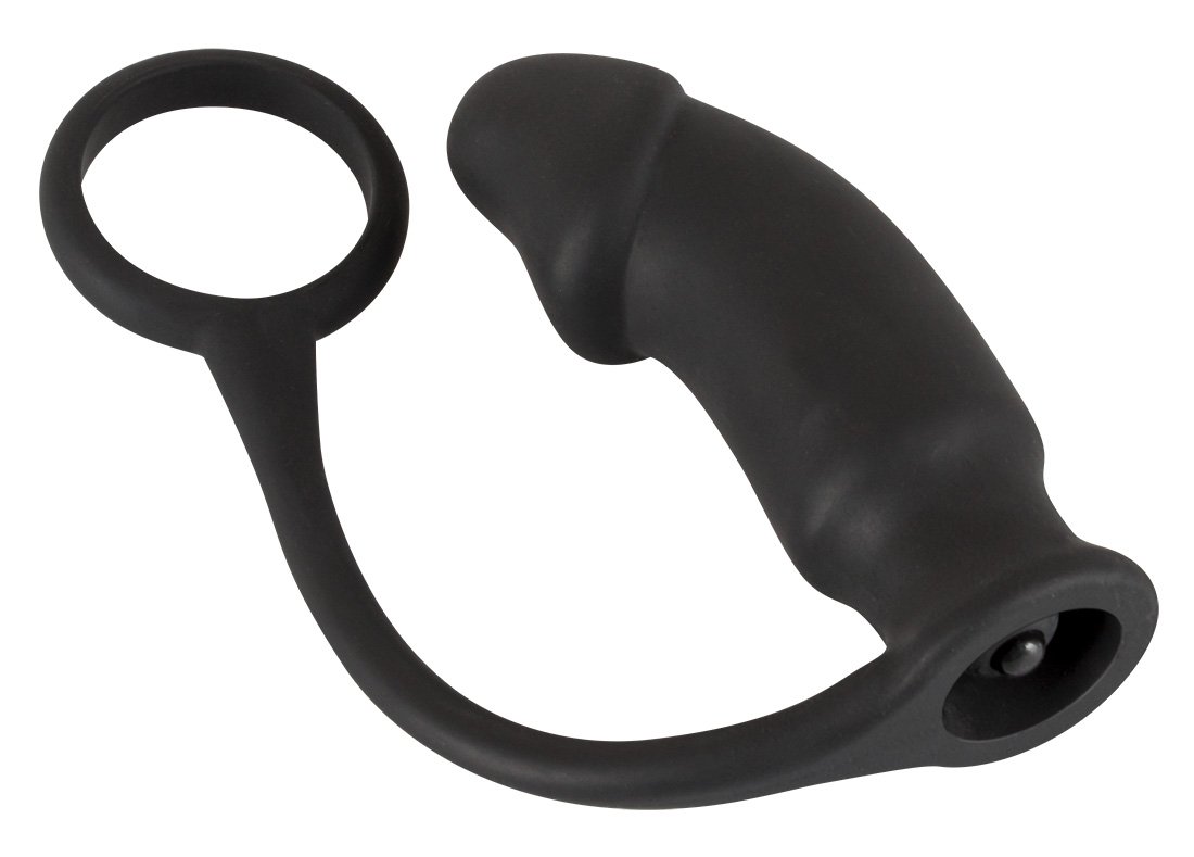 Black Velvets Anello Pene Con Dildo Anale Vibrante - 4
