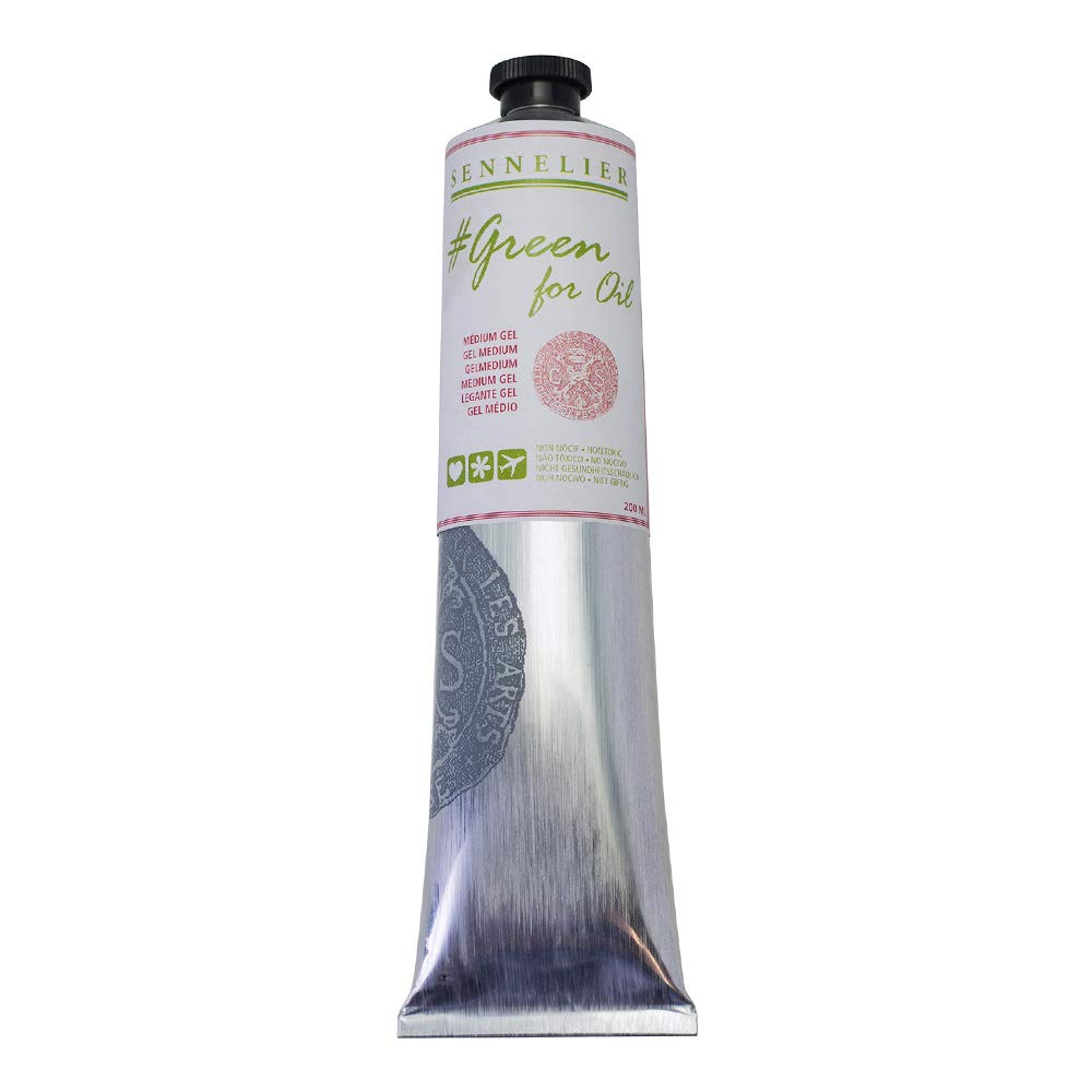 Sennelier Green for Oil Solvent-Free Gel Medium, 200ml (10-135240-200)