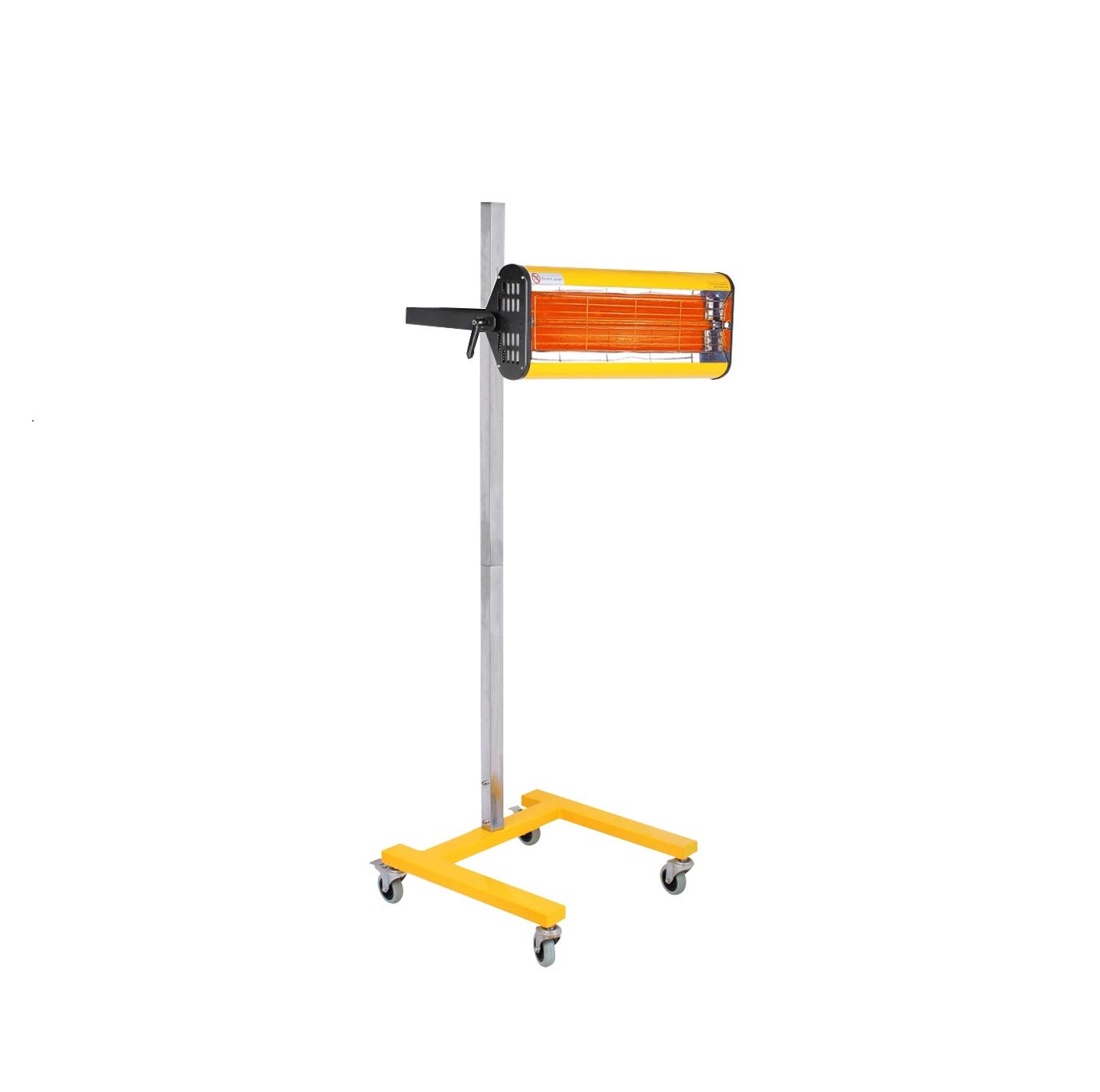 Solary B1E Infrared Paint Curing Lamp, 1050W 110V Infrared Heater Movable Short Wave Baking Heater Paint Dryer Lamp with Stand and Swivel Wheel for Car Bodywork Repair