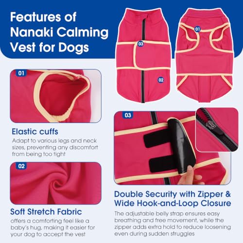 Image of Nanaki Snug Anxiety Compression Shirt for Dogs from Storms & Fireworks,S