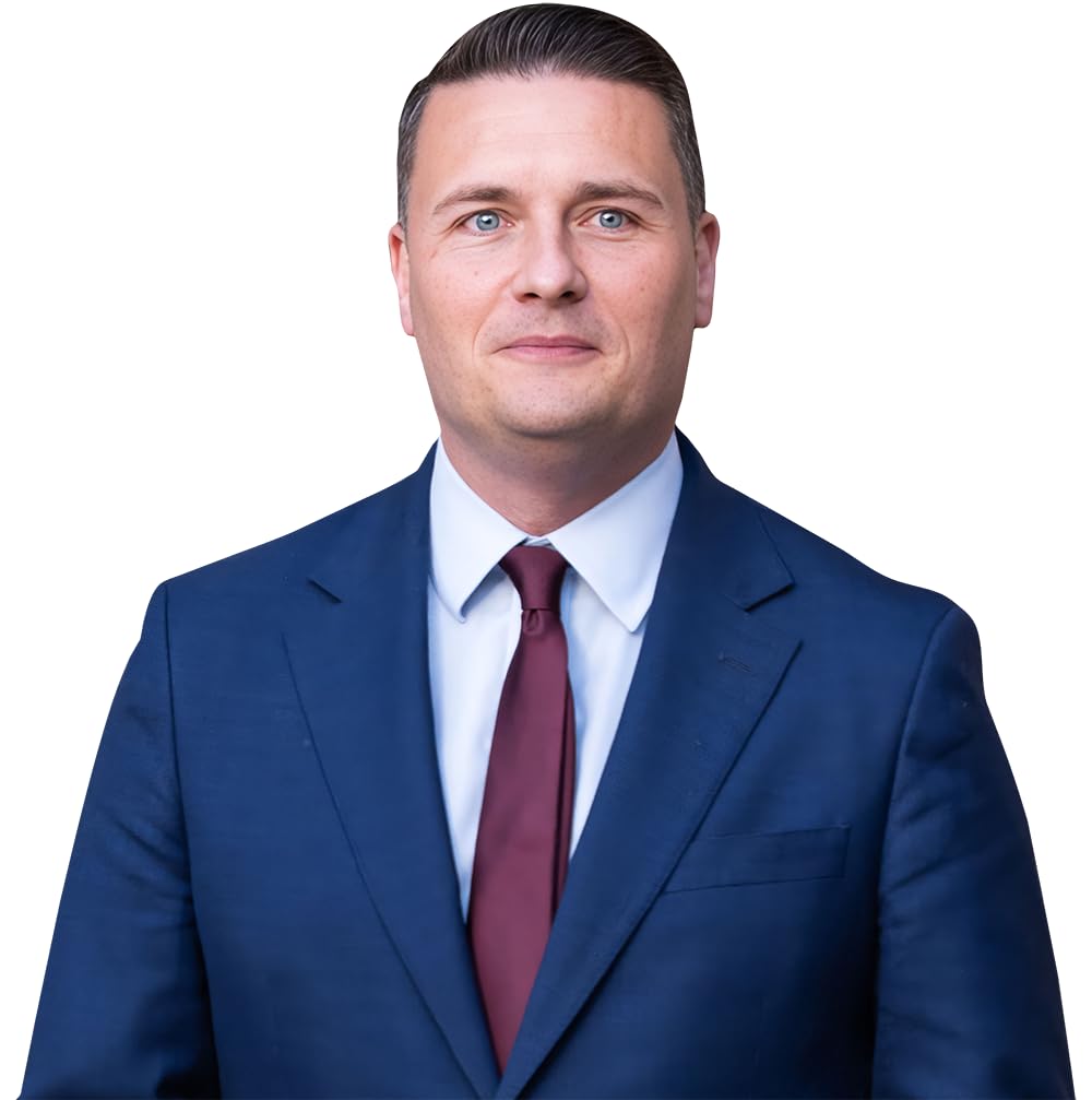 Wesley Streeting (Blue Suit) Half Body Buddy Cutout
