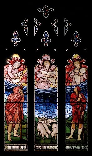 Tableau l'Annonciation aux bergers de Burne Jones - Impression sur toile pour salon