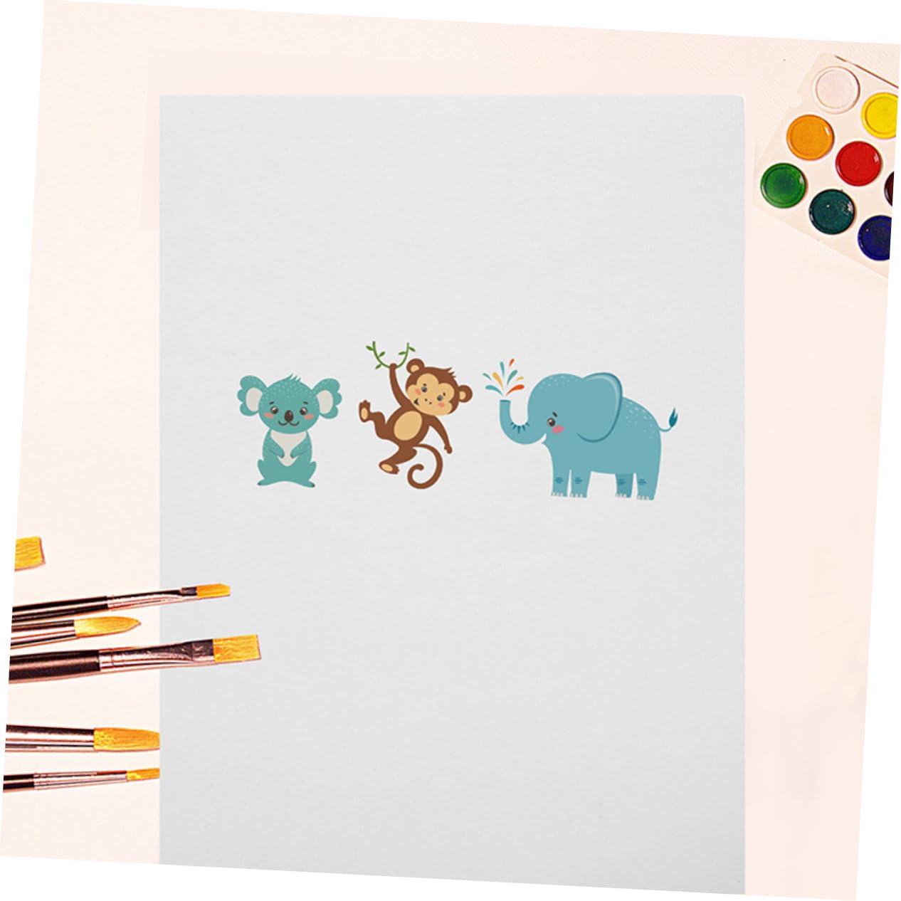 CORHAD Papier Aquarelle Blanc 100 Feuilles, 160g, Épais, pour Peinture et Dessin, Adapté aux Garçon et Filles et Étudiants, Graffiti