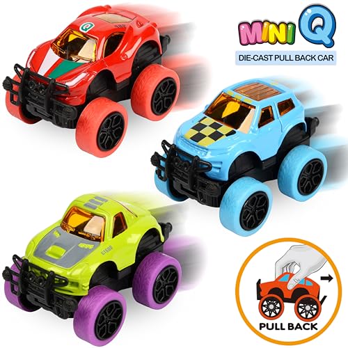 Paquete de 8 Camionetas Mini Monster Die-Cast para Niños miniatura 3
