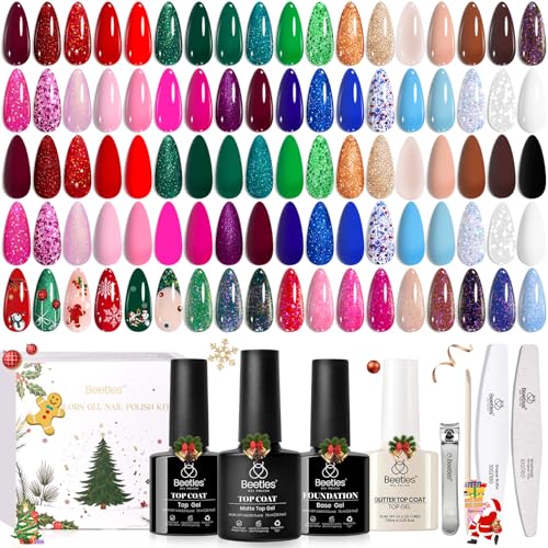 Beetles Christmas Gel Nail Polish Set – Christmas Spectrum Red