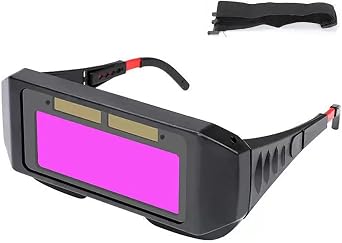LuFOX Auto Darkening Welding Glasses Safety Eye Protection Welding Goggles with Elastic Strap for Welder