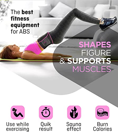 Perfotek Waist Trimmer Belt For Women Waist Trainer Sauna Belt Tummy Toner Low Back And Lumbar Support With Sauna Suit Effect One Size (Pink) #TOP1