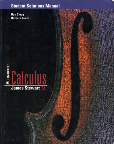 Student Solutions Manual for Stewart's Multivariable Calculus, 5th Edition